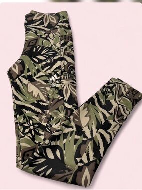 Girls New 
Tropical Print Leggings S